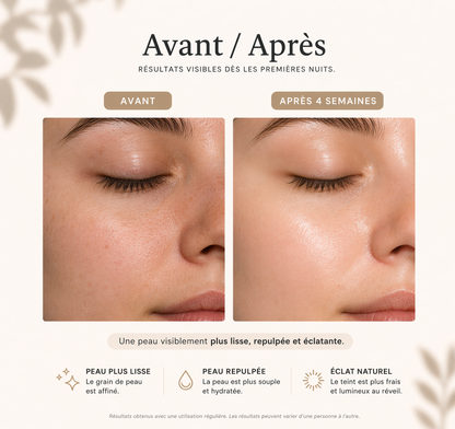 Masque de nuit effet glow au collagène | MIYEA®