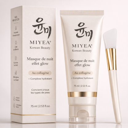 Masque de nuit effet glow au collagène | MIYEA®